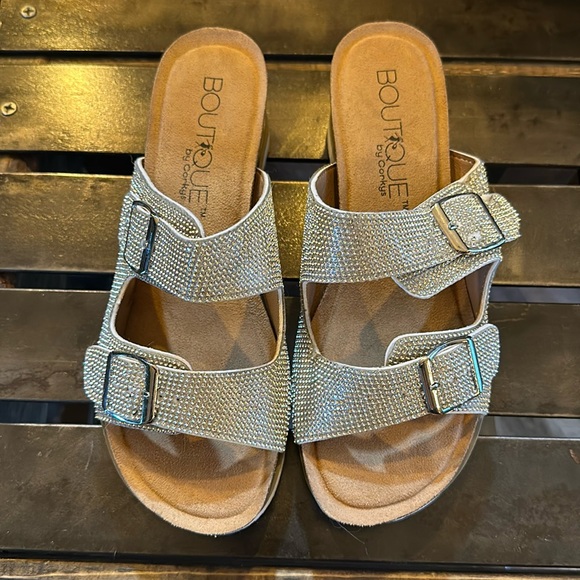 Rhinestone Sandals - Picture 2 of 3